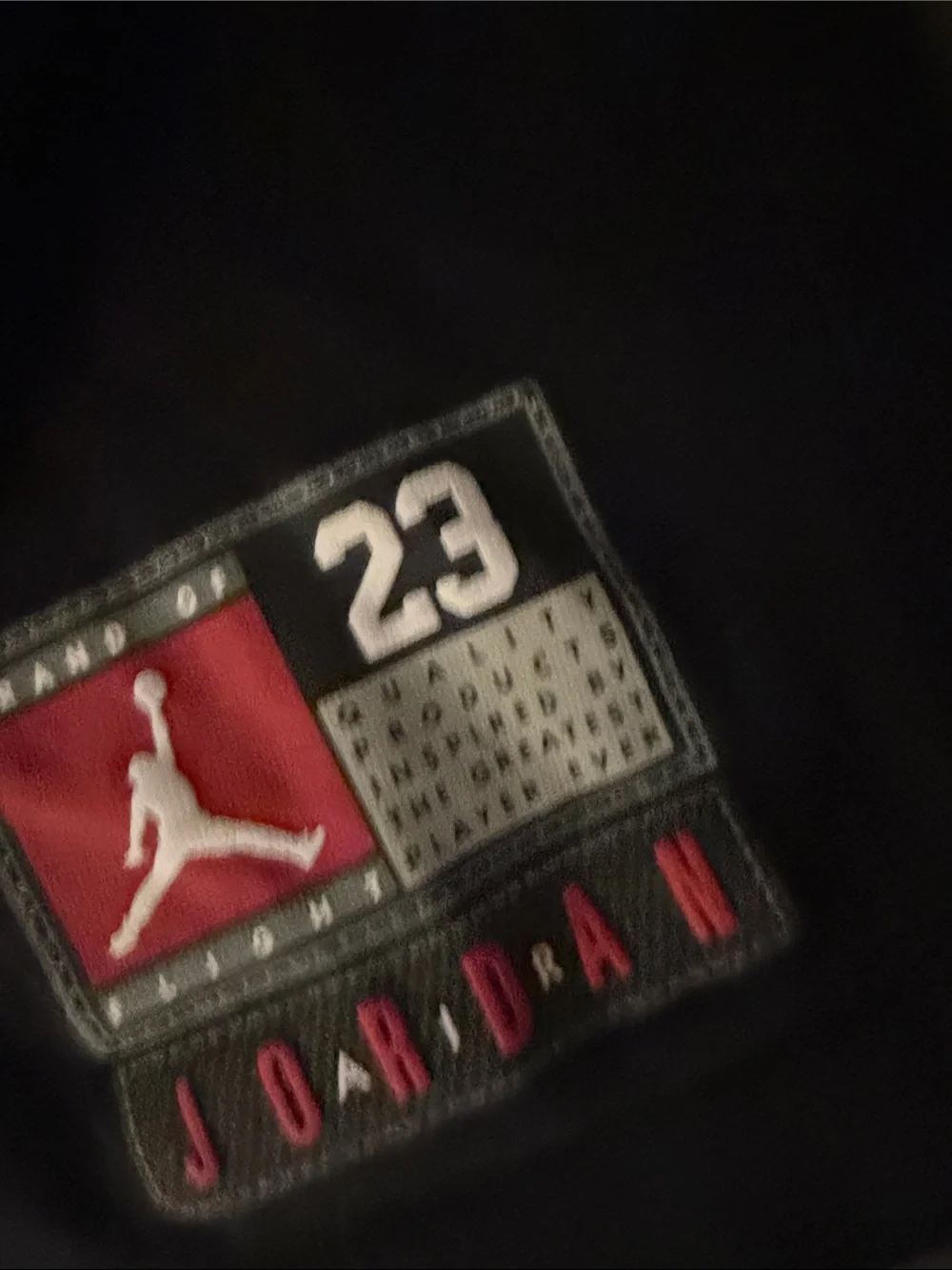Kids Small 5-6 size basketball jump man Jordan Black Tee with Red 23 Graphic